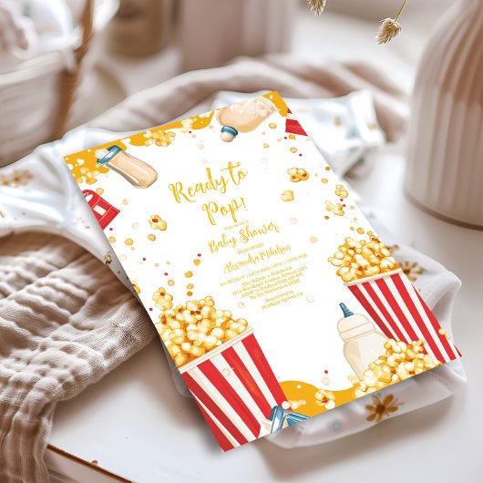 Fun Ready to Pop Baby shower Kaart