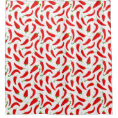 Fun Red Chili Pepper Douchegordijn (Voorkant)