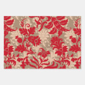 Fun Red Christmas Mix Inpakpapier Vel (Voorkant)