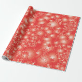 Fun RED - patroon Abstracte inkt Super Splash Cadeaupapier (Uitgerold)