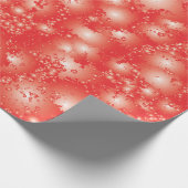 Fun RED - patroon Abstracte inkt Super Splash Cadeaupapier (Hoek)