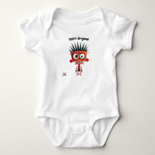 Fun Red Punk   Kinder & Tiener karakter Origineel Romper