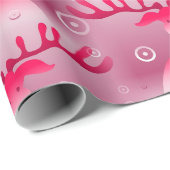 Fun Red Reindeer Cadeaupapier (Rol Hoek)