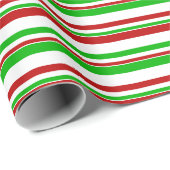 Fun Red, wit, groen gekleurd kerstfeest geïnspiree Cadeaupapier (Rol Hoek)