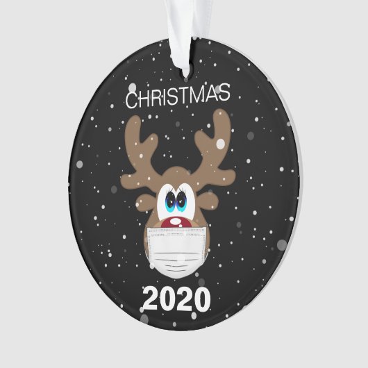 Fun Reindeer 2020 Arbre de Noël (devant)