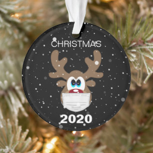Fun Reindeer 2020 kerstboom Ornament
