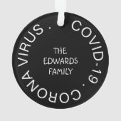 Fun Reindeer 2020 kerstboom Ornament (achterkant)