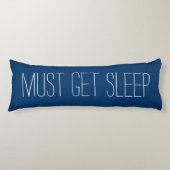 Fun & Relaxing Blue en White moeten in slaap valle Lichaamskussen (Voorkant)