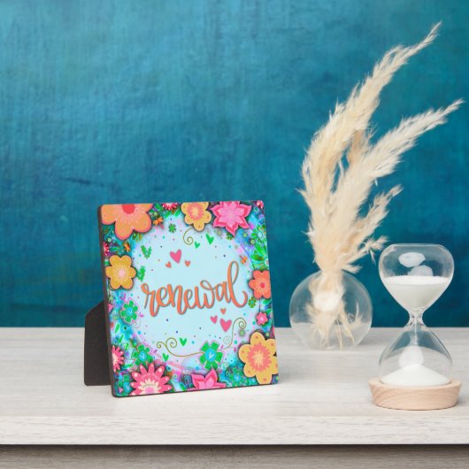 Fun Renewal  Floral Whimsical Inspiration Fotoplaat (Insitu)