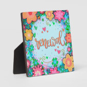 Fun Renewal  Floral Whimsical Inspiration Fotoplaat (Voorkant)