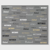 Fun Retiree gift Cadeaupapier (Vlak)