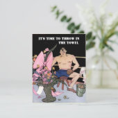 FUN RETIREMENT ARTIMENT INVITATION Thin the Towel Kaart (Staand voorkant)