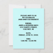 FUN RETIREMENT ARTIMENT INVITATION Thin the Towel Kaart (Achterkant)