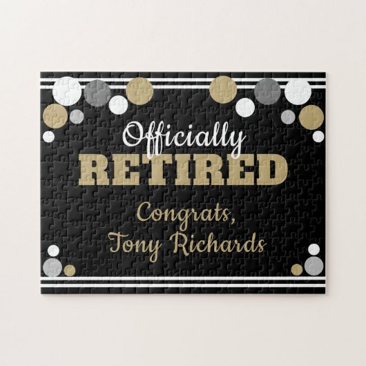 Fun Retirement faire-part Jigsaw Puzzle Puzzle (Horizontal)