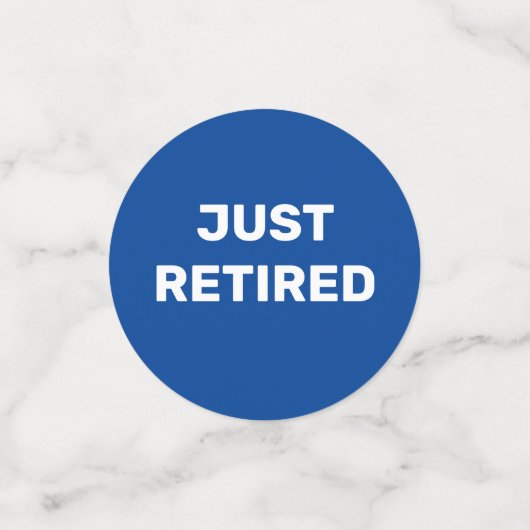 Fun Retirement Party table Confetti (Kleine voorkant)