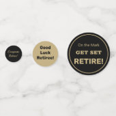 Fun Retirement Party table Confetti (Achterkanten)