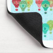 Fun Retro Balloons  pasteelkunst Muismat (Hoek)