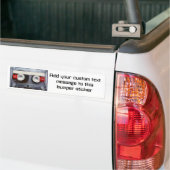 Fun Retro-Cassettebandje Bumpersticker (Op Truck)
