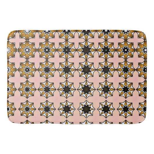 Fun retro design gradiëntkleuren badmat (Voorkant)