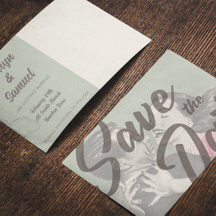 Fun Retro Enregistrer la date Modèle de carte post