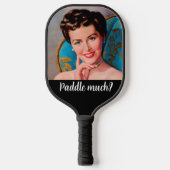 Fun Retro Houseechtgenote Snarky Quote Pickleball Pickleball Paddle (Voorkant)