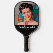 Fun Retro Houseechtgenote Snarky Quote Pickleball Pickleball Paddle (Achterkant)