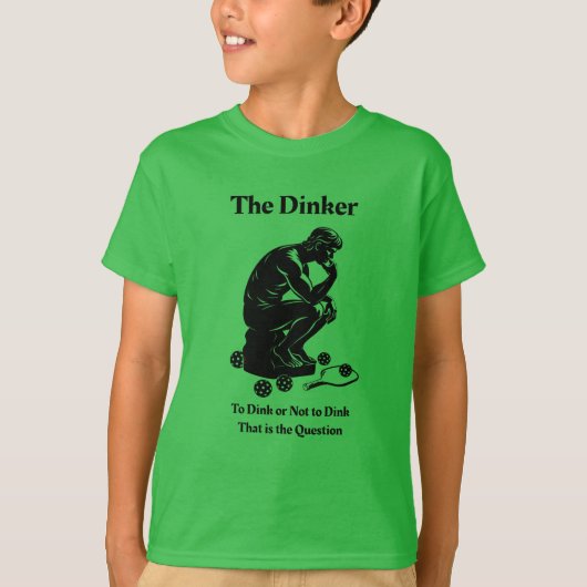 Fun Retro Le T-shirt Dinker Pickleball (Devant)