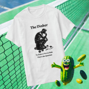 Fun Retro The Dinker Pickleball Paddle T-Shirt