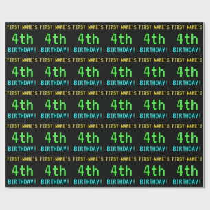 Fun /Retro Video Game 14th Birthday Cadeaupapier