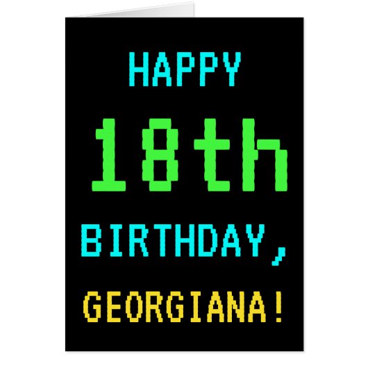 Fun /Retro Video Game 18th Birthday (Voorkant)