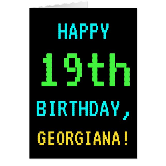 Fun /Retro Video Game 19th Birthday (Voorkant)