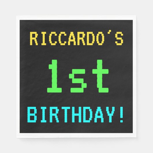 Fun /Retro Video Game: 1 september Servet (Voorkant)