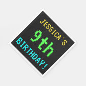 Fun /Retro Video Game: 9-jarig uiterlijk Servet (Hoek)