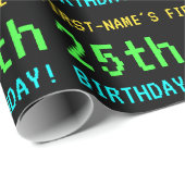 Fun /Retro Video Game: kijk 25e verjaardag Cadeaupapier (Rol Hoek)