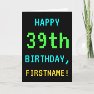 Fun /Retro Video Game Kijk 39th Birthday Kaart