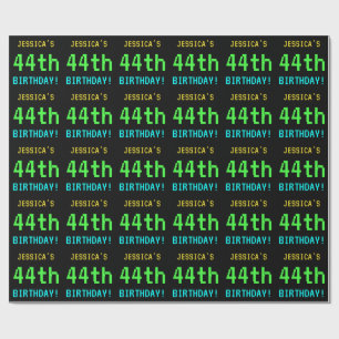 Fun /Retro Video Game Kijk 44th Birthday Cadeaupapier