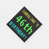 Fun /Retro Video Game Kijk 46th Birthday Servet (Hoek)