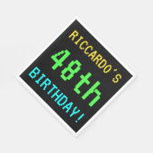 Fun /Retro Video Game Kijk 48th Birthday Servet (Hoek)