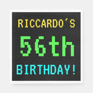 Fun /Retro Video Game Kijk 56th Birthday Servet