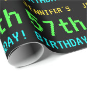 Fun /Retro Video Game Kijk 57th Birthday Cadeaupapier (Rol Hoek)