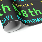 Fun /Retro Video Game Kijk 58th Birthday Cadeaupapier (Rol Hoek)