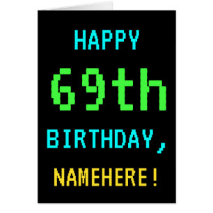 Fun /Retro Video Game Kijk 69th Birthday