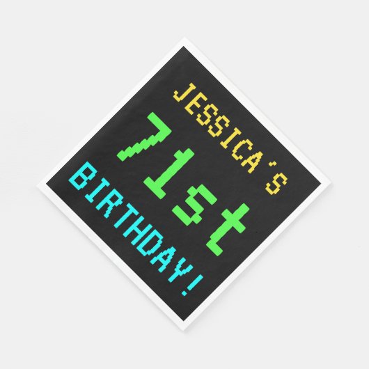 Fun /Retro Video Game Kijk 71e verjaardag Servetten (Hoek)