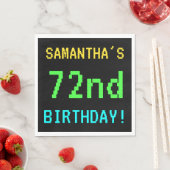 Fun /Retro Video Game Kijk 72e verjaardag Servetten (Insitu)