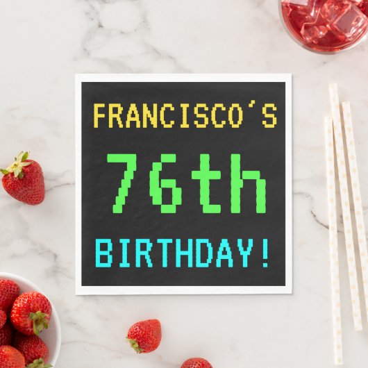 Fun /Retro Video Game Kijk 76e verjaardag Servetten (Insitu)