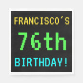 Fun /Retro Video Game Kijk 76e verjaardag Servetten (Voorkant)