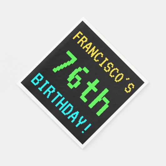 Fun /Retro Video Game Kijk 76e verjaardag Servetten (Hoek)