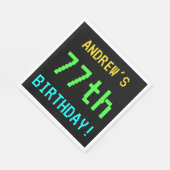 Fun /Retro Video Game Kijk 77th Birthday Servetten (Hoek)