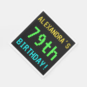 Fun /Retro Video Game Kijk 79th Birthday Servet (Hoek)