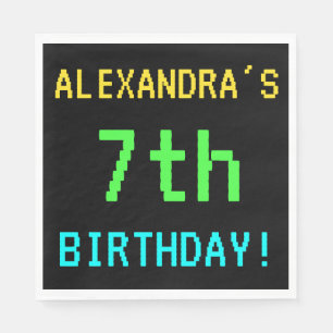 Fun /Retro Video Game: kijk 7e verjaardag Servet